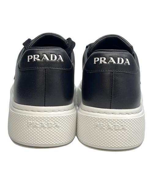 PRADA（プラダ）PRADA (プラダ) ローカットスニーカー ブラック サイズ:37の古着・服飾アイテム