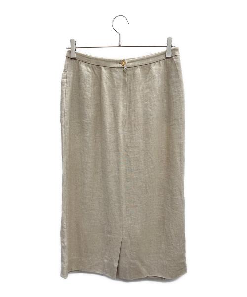 HERMES（エルメス）HERMES (エルメス) リネンスカート ベージュ サイズ:38の古着・服飾アイテム