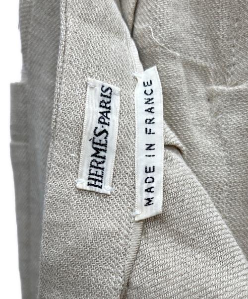 HERMES（エルメス）HERMES (エルメス) リネンスカート ベージュ サイズ:38の古着・服飾アイテム