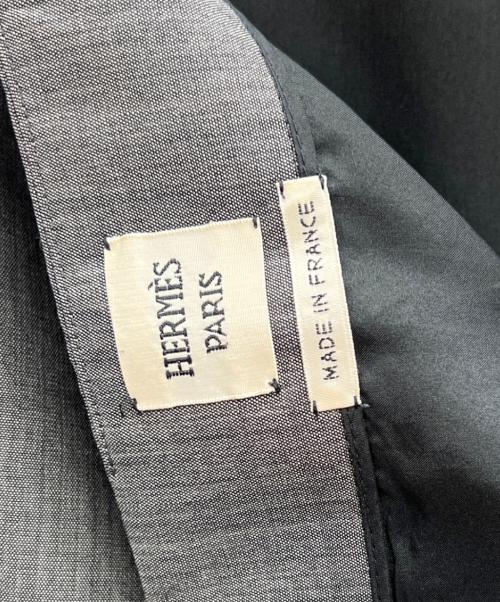 HERMES（エルメス）HERMES (エルメス) スリットスカート グレー サイズ:38の古着・服飾アイテム