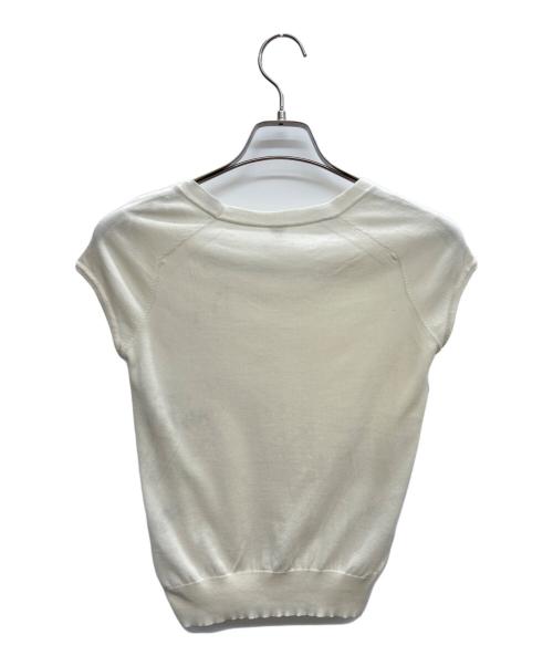 HERMES（エルメス）HERMES (エルメス) 薄手ニット ホワイト サイズ:Sの古着・服飾アイテム