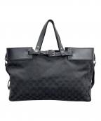 GUCCIグッチ）の古着「トートバッグ GGキャンバス」｜ブラック