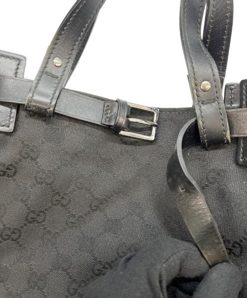 GUCCI（グッチ）GUCCI (グッチ) トートバッグ GGキャンバス ブラックの古着・服飾アイテム