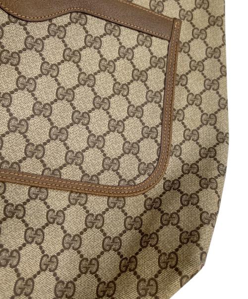 GUCCI（グッチ）GUCCI (グッチ) トートバッグ ベージュ×グリーンの古着・服飾アイテム
