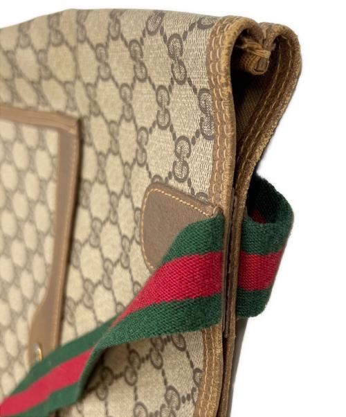 GUCCI（グッチ）GUCCI (グッチ) トートバッグ ベージュ×グリーンの古着・服飾アイテム