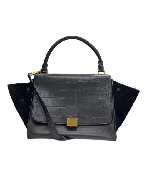 CELINE（セリーヌ）CELINE (セリーヌ) 2WAYバッグ トラペーズ ミディアム ブラックの古着・服飾アイテム