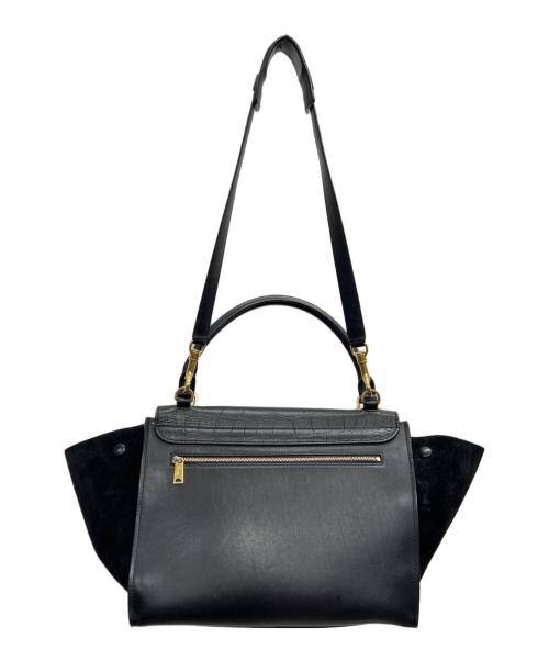 CELINE（セリーヌ）CELINE (セリーヌ) 2WAYバッグ トラペーズ ミディアム ブラックの古着・服飾アイテム