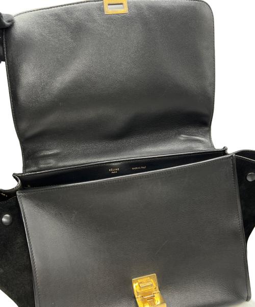 CELINE（セリーヌ）CELINE (セリーヌ) 2WAYバッグ トラペーズ ミディアム ブラックの古着・服飾アイテム