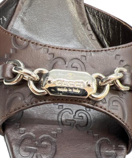 GUCCI（グッチ）GUCCI (グッチ) ヒールパンプス ブラウン サイズ:37 1/2の古着・服飾アイテム