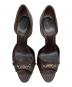 中古・古着 GUCCI (グッチ) ヒールパンプス ブラウン サイズ:37 1/2：13000円