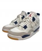 NIKEナイキ）の古着「Nike SB Air Jordan 4 Retro SP "Summit White/Navy"」｜ホワイト×ネイビー