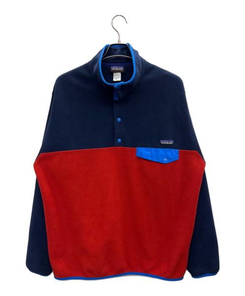 Patagonia（パタゴニア）Patagonia (パタゴニア) ライトウェイト シンチラ スナップT レッド×ブルー サイズ:Lの古着・服飾アイテム