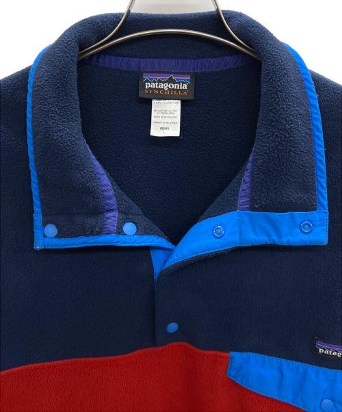Patagonia（パタゴニア）Patagonia (パタゴニア) ライトウェイト シンチラ スナップT レッド×ブルー サイズ:Lの古着・服飾アイテム