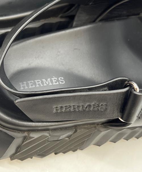 HERMES（エルメス）HERMES (エルメス) バックストラップサンダル エレクトリック ブラック サイズ:42の古着・服飾アイテム