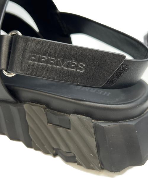 HERMES（エルメス）HERMES (エルメス) バックストラップサンダル エレクトリック ブラック サイズ:42の古着・服飾アイテム