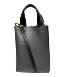 MARNI（マルニ）の古着「ミュゼオ ナノバッグ」｜ブラック×ベージュ