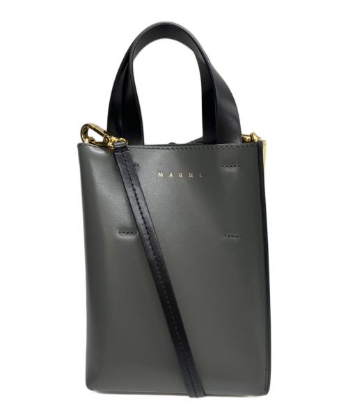 MARNI（マルニ）MARNI (マルニ) ミュゼオ ナノバッグ ブラック×ベージュの古着・服飾アイテム