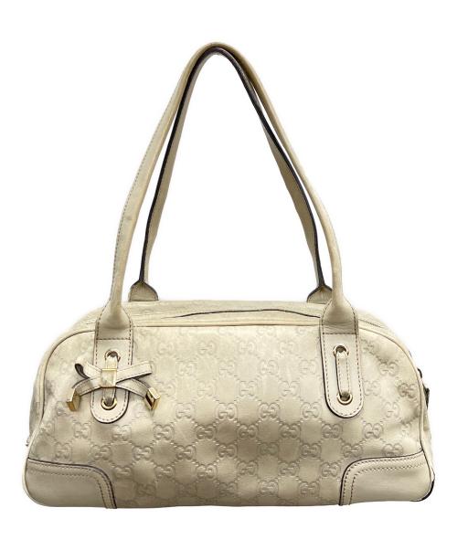 GUCCI（グッチ）GUCCI (グッチ) ハンドバッグ ベージュの古着・服飾アイテム