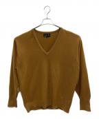 dunhillダンヒル）の古着「Vネックニット」｜ベージュ