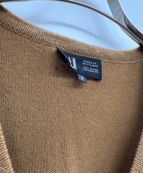 dunhill（ダンヒル）dunhill (ダンヒル) Vネックニット ベージュ サイズ:Mの古着・服飾アイテム
