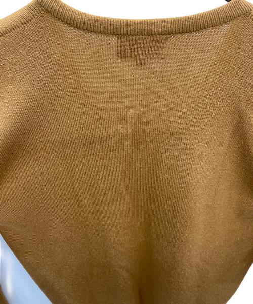 dunhill（ダンヒル）dunhill (ダンヒル) Vネックニット ベージュ サイズ:Mの古着・服飾アイテム