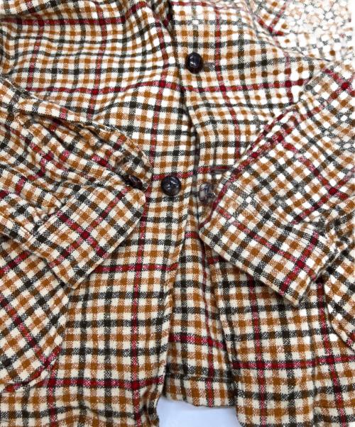 PENDLETON（ペンドルトン）PENDLETON (ペンドルトン) ウール チェックジャケット 70s ブラウン サイズ:Mの古着・服飾アイテム