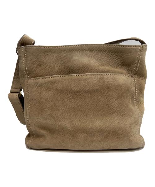 COACH（コーチ）COACH (コーチ) レザーショルダーバッグ ベージュの古着・服飾アイテム