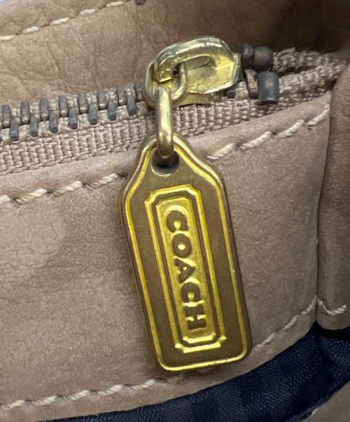 COACH（コーチ）COACH (コーチ) レザーショルダーバッグ ベージュの古着・服飾アイテム