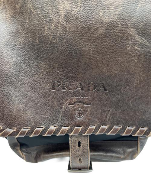 PRADA（プラダ）PRADA (プラダ) ショルダーバッグ ブラウンの古着・服飾アイテム
