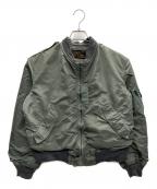 BRENTS SPORTSWEAR INCORPORATEDブレンツ スポーツウェア）の古着「フライトジャケット L-2B」｜カーキ