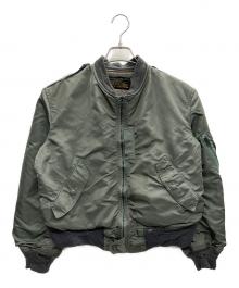BRENTS SPORTSWEAR INCORPORATED（ブレンツ スポーツウェア）の古着「フライトジャケット L-2B」｜カーキ