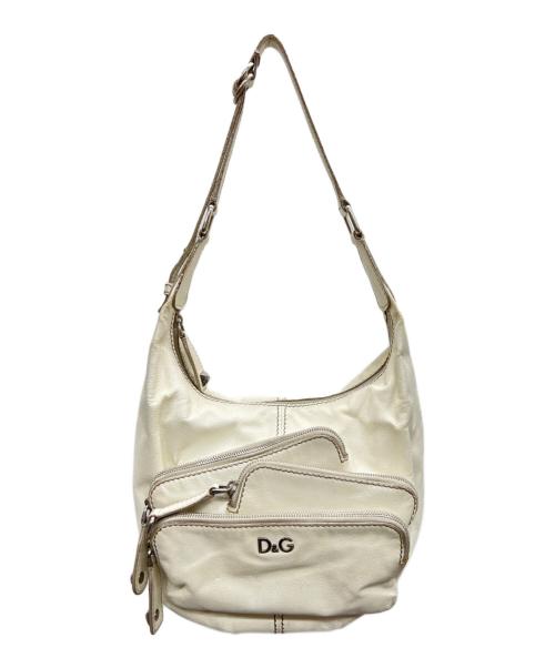 DOLCE & GABBANA（ドルチェ＆ガッバーナ）DOLCE & GABBANA (ドルチェ＆ガッバーナ) ワンショルダーバッグ ホワイトの古着・服飾アイテム