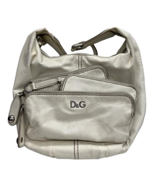 DOLCE & GABBANA（ドルチェ＆ガッバーナ）DOLCE & GABBANA (ドルチェ＆ガッバーナ) ワンショルダーバッグ ホワイトの古着・服飾アイテム