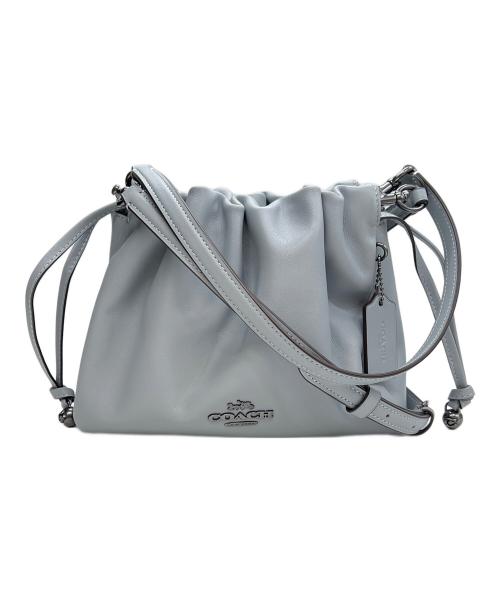 COACH（コーチ）COACH (コーチ) フェイ ドローストリング バッグ スカイブルーの古着・服飾アイテム