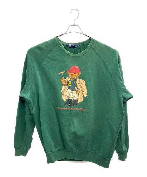 POLO RALPH LAUREN（ポロ・ラルフローレン）POLO RALPH LAUREN (ポロ・ラルフローレン) スウェット グリーン サイズ:XLの古着・服飾アイテム