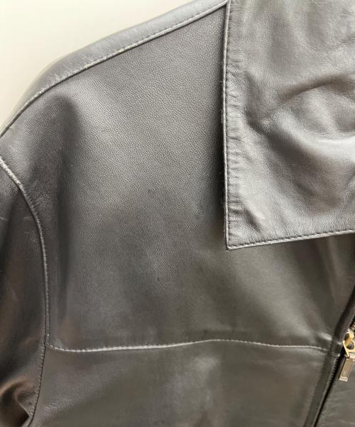 NAUTICA（ノーティカ）NAUTICA (ノーティカ) レザージャケット ブラック サイズ:XXLの古着・服飾アイテム