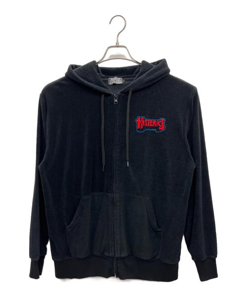 Hysteric Glamour（ヒステリックグラマー）Hysteric Glamour (ヒステリックグラマー) ジップパーカー ブラック サイズ:Lの古着・服飾アイテム