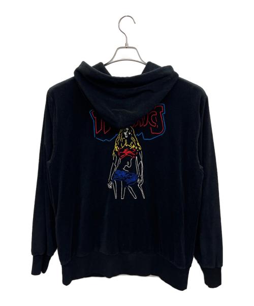 Hysteric Glamour（ヒステリックグラマー）Hysteric Glamour (ヒステリックグラマー) ジップパーカー ブラック サイズ:Lの古着・服飾アイテム