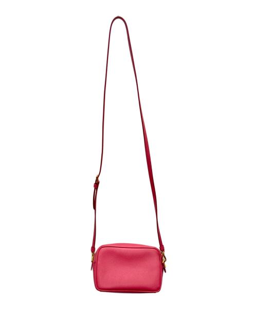 PRADA（プラダ）PRADA (プラダ) ショルダーバッグ サフィアーノレザー カメラバッグショルダー ピンクの古着・服飾アイテム