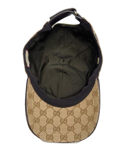 GUCCI（グッチ）GUCCI (グッチ) キャップ GGキャンバス ベージュ サイズ:XLの古着・服飾アイテム