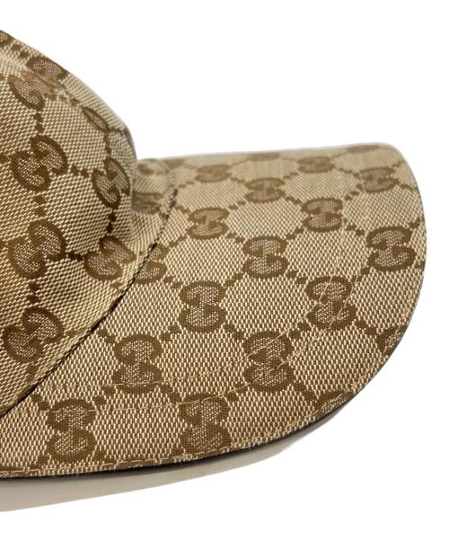 GUCCI（グッチ）GUCCI (グッチ) キャップ GGキャンバス ベージュ サイズ:XLの古着・服飾アイテム