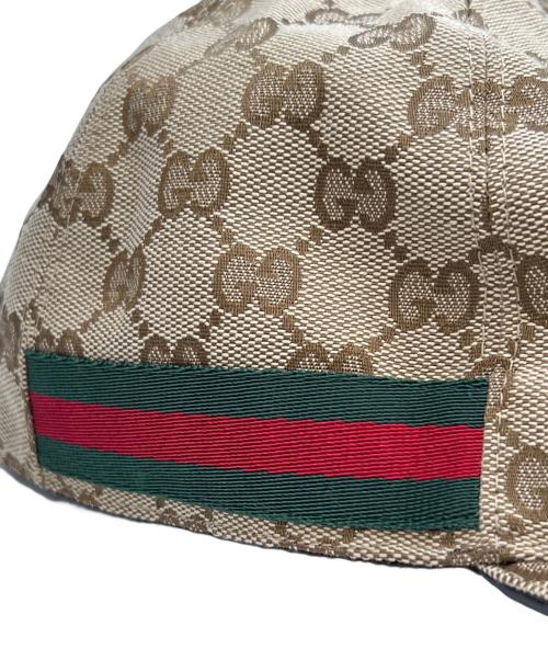 GUCCI（グッチ）GUCCI (グッチ) キャップ GGキャンバス ベージュ サイズ:XLの古着・服飾アイテム