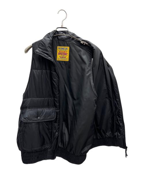 Hysteric Glamour（ヒステリックグラマー）Hysteric Glamour (ヒステリックグラマー) 中綿ベスト ブラック サイズ:Freeの古着・服飾アイテム