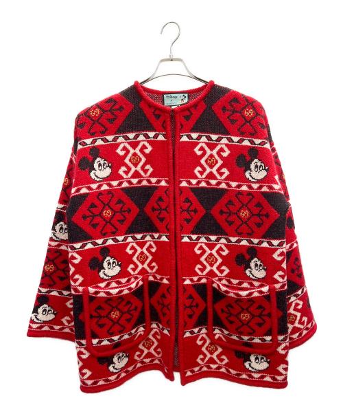 GUCCI（グッチ）GUCCI (グッチ) DISNEY (ディズニー) 厚手カーディガン レッド サイズ:Sの古着・服飾アイテム