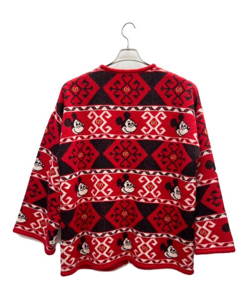 GUCCI（グッチ）GUCCI (グッチ) DISNEY (ディズニー) 厚手カーディガン レッド サイズ:Sの古着・服飾アイテム