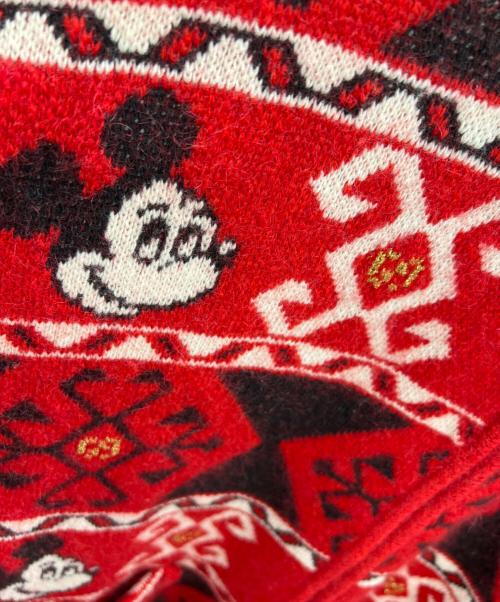 GUCCI（グッチ）GUCCI (グッチ) DISNEY (ディズニー) 厚手カーディガン レッド サイズ:Sの古着・服飾アイテム