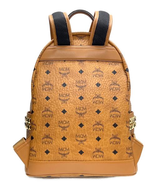 MCM（エムシーエム）MCM (エムシーエム) Stark サイドスタッズ バックパック ブラウンの古着・服飾アイテム
