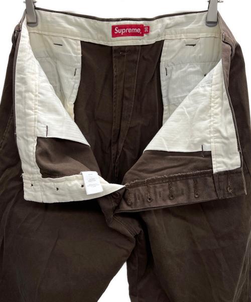 SUPREME（シュプリーム）SUPREME (シュプリーム) チノパン ブラウン サイズ:36の古着・服飾アイテム
