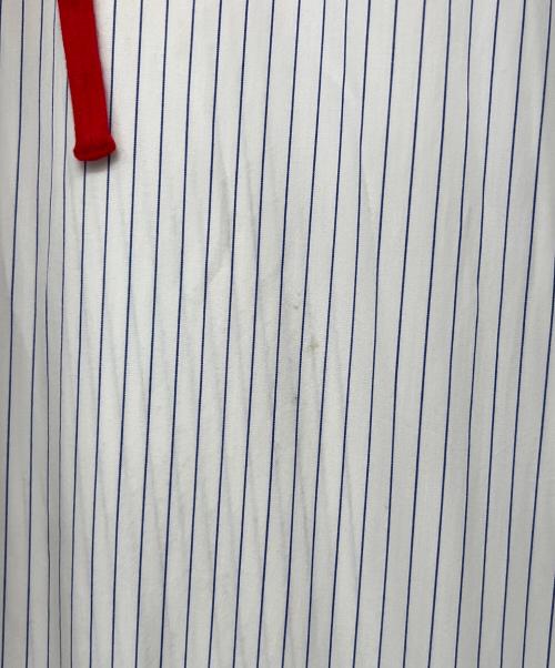 nagonstans（ナゴンスタンス）nagonstans (ナゴンスタンス) 天竺カットソーコンビドレス レッド×ホワイト サイズ:Mの古着・服飾アイテム