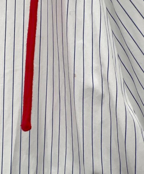 nagonstans（ナゴンスタンス）nagonstans (ナゴンスタンス) 天竺カットソーコンビドレス レッド×ホワイト サイズ:Mの古着・服飾アイテム